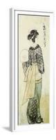 Back View of Ohisa-Kitagawa Utamaro-Framed Premium Giclee Print