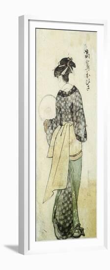 Back View of Ohisa-Kitagawa Utamaro-Framed Premium Giclee Print