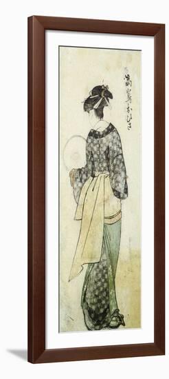 Back View of Ohisa-Kitagawa Utamaro-Framed Premium Giclee Print