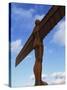 Back View of the Angel of the North Statue, Newcastle Upon Tyne, Tyne and Wear, England, UK-Neale Clarke-Stretched Canvas