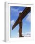 Back View of the Angel of the North Statue, Newcastle Upon Tyne, Tyne and Wear, England, UK-Neale Clarke-Framed Photographic Print