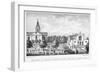 Back View of the Church of St John at Hackney and a Grammar School, London, C1835-Dean and Munday-Framed Giclee Print