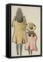 Back View of Two Children-Joseph Crawhall-Framed Stretched Canvas