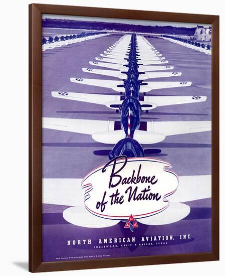 Backbone of the Nation NAA-null-Framed Art Print