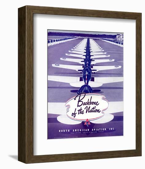 Backbone of the Nation NAA-null-Framed Art Print