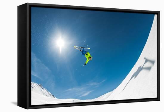 Backcountry Backflip-Eric Verbiest-Framed Stretched Canvas