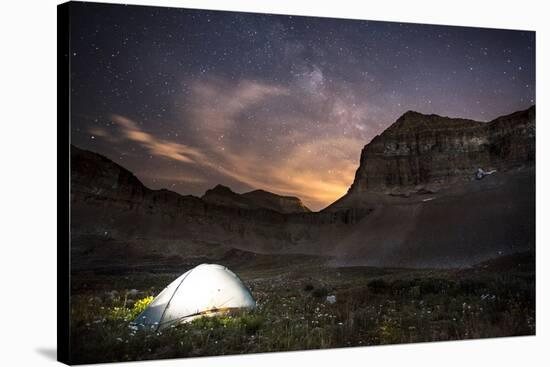 Backcountry Camp under the Stars-Lindsay Daniels-Stretched Canvas
