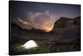 Backcountry Camp under the Stars-Lindsay Daniels-Stretched Canvas