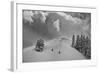 Backcountry Ski Climbers in Fresh Powder, Near Salt Lake City, Utah-Howie Garber-Framed Photographic Print