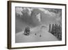 Backcountry Ski Climbers in Fresh Powder, Near Salt Lake City, Utah-Howie Garber-Framed Photographic Print