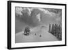 Backcountry Ski Climbers in Fresh Powder, Near Salt Lake City, Utah-Howie Garber-Framed Photographic Print