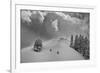 Backcountry Ski Climbers in Fresh Powder, Near Salt Lake City, Utah-Howie Garber-Framed Photographic Print