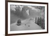 Backcountry Ski Climbers in Fresh Powder, Near Salt Lake City, Utah-Howie Garber-Framed Photographic Print