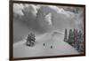 Backcountry Ski Climbers in Fresh Powder, Near Salt Lake City, Utah-Howie Garber-Framed Photographic Print