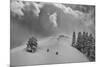 Backcountry Ski Climbers in Fresh Powder, Near Salt Lake City, Utah-Howie Garber-Mounted Premium Photographic Print