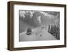 Backcountry Ski Climbers in Fresh Powder, Near Salt Lake City, Utah-Howie Garber-Framed Premium Photographic Print