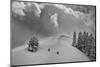 Backcountry Ski Climbers in Fresh Powder, Near Salt Lake City, Utah-Howie Garber-Mounted Premium Photographic Print