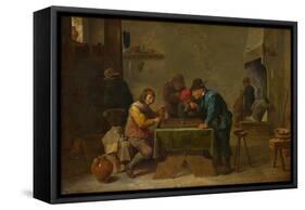Backgammon Players, C. 1645-David Teniers the Younger-Framed Stretched Canvas