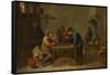Backgammon Players, C. 1645-David Teniers the Younger-Framed Stretched Canvas