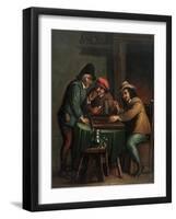 Backgammon Players-null-Framed Giclee Print