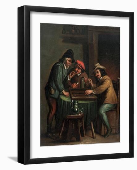 Backgammon Players-null-Framed Giclee Print