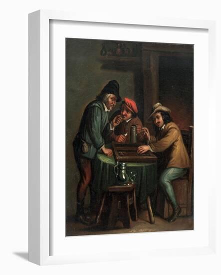 Backgammon Players-null-Framed Giclee Print