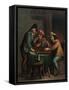 Backgammon Players-null-Framed Stretched Canvas