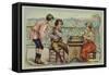 Backgammon-null-Framed Stretched Canvas