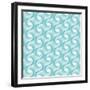 Background Illustration with Abstract Geometric Shapes-robodread-Framed Art Print