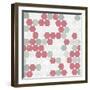 Background of Hexagon and Triangle-Little_cuckoo-Framed Art Print