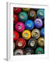 Background of Multi-Colored Containers for Paint-Yarygin-Framed Photographic Print