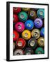 Background of Multi-Colored Containers for Paint-Yarygin-Framed Photographic Print