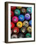 Background of Multi-Colored Containers for Paint-Yarygin-Framed Photographic Print