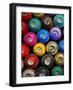 Background of Multi-Colored Containers for Paint-Yarygin-Framed Photographic Print