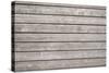 Background of Old Wooden Weathered Unpainted Deck Planks-elenathewise-Stretched Canvas