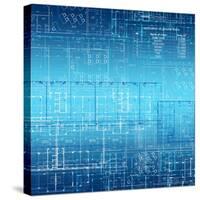 Background of the Architectural Drawings-cherezoff-Stretched Canvas