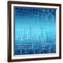 Background of the Architectural Drawings-cherezoff-Framed Art Print