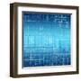 Background of the Architectural Drawings-cherezoff-Framed Art Print