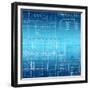 Background of the Architectural Drawings-cherezoff-Framed Premium Giclee Print