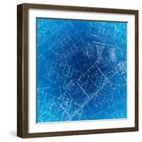 Background of the Architectural Drawings-cherezoff-Framed Art Print