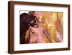 Background of Warm Colorful Abstract Painting-Kateryna Mostova-Framed Photographic Print