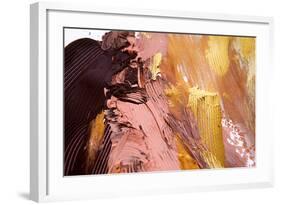 Background of Warm Colorful Abstract Painting-Kateryna Mostova-Framed Photographic Print