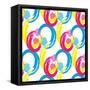 Background Pattern, with Circles and Strokes, Grungy-thank you for shopping-Framed Stretched Canvas