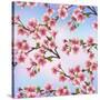 Background Pattern with Sakura Tree-silvionka-Stretched Canvas