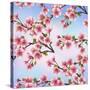 Background Pattern with Sakura Tree-silvionka-Stretched Canvas