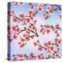 Background Pattern with Sakura Tree-silvionka-Stretched Canvas