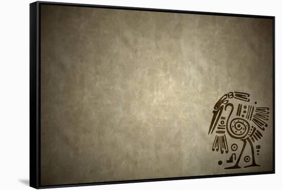 Background With American Indian Traditional Patterns-frenta-Framed Stretched Canvas