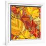 Background with Autumn Leaves-lolya1988-Framed Art Print