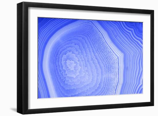 Background with Blue Agate Structure-Dr Alex-Framed Photographic Print