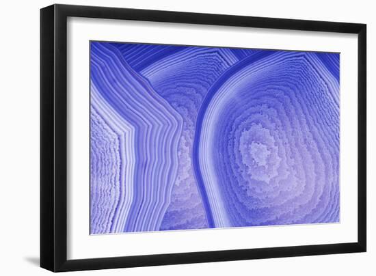 Background with Blue Agate Structure-Dr Alex-Framed Photographic Print